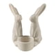 thumbnail image 2 of Candelabro de cerámica de conejito de Pascua blanca – Candelabro aromático cónico, 5,1 x 3,9 pulgadas, cerámica gruesa de alta calidad, repisa decorativa y decoración de mesa, pack de 1, 2 of 8