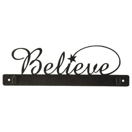 Exlonjet Manufacturing 14in Believe Charcoal Quilt Clip Hanger