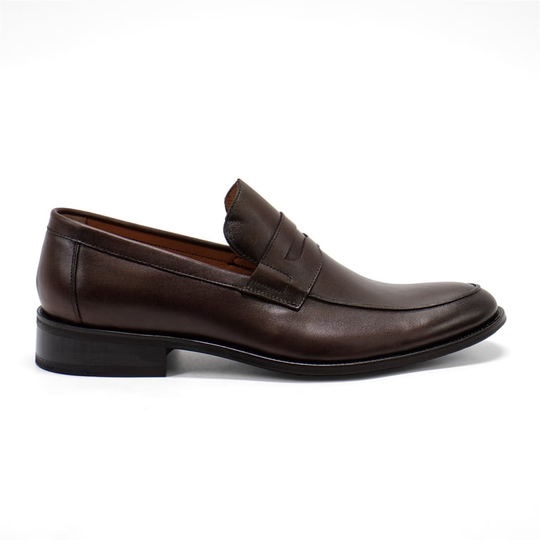 NEW HAKKI men\'s paola slip on leather loafers in brown Hakki Men main image 3