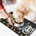 thumbnail image 2 of Happy Halloween Pumpkin Pet Food Mat Absorbent No-Slip 17x30 Inch Dog Bowl Mat Ghost Boo Spooky Pet Feeding Mat Dog Water Bowl Mat for Messy Drinker, 2 of 7