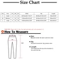 thumbnail image 3 of Casual Pants Clearance MIUOWANP Women Casual Cotton And Linen Solid Drawstring Elastic Waist Long Straight Pants Beige L, 3 of 5