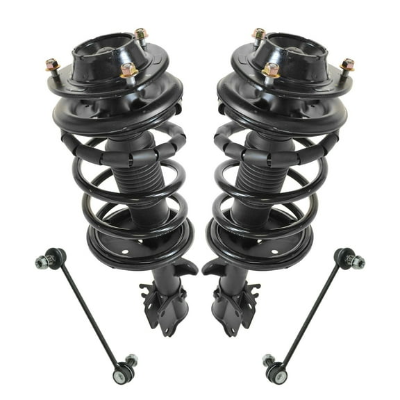 TRQ Front Complete Loaded Strut Spring Assembly Sway Bar Link Suspension Kit 4pc SCA67021
