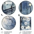 thumbnail image 3 of Designart "Tree-Lined Alley in the Park I" Winter Landscape Metal Wall Decor, 3 of 5