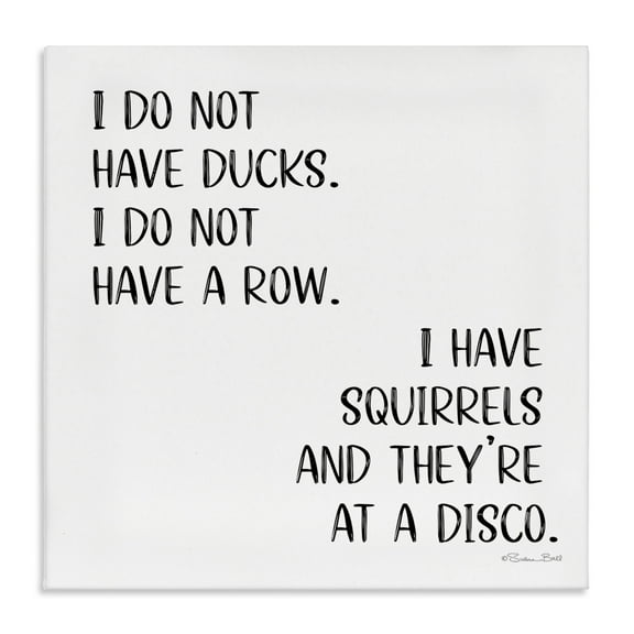 Stupell Industries Sassy Squirrels At Disco Novelty & Humor Painting Wrapped Canvas Art Print Wall Art, 17 x 17