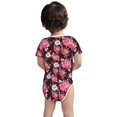 thumbnail image 5 of Daiia Rose Flowers Printed Unisex-Baby Short Sleeve Onesies Bodysuits Baby Climbing Clothes Soft and Comfortable Romper with Expandable Shoulder Design-9M, 5 of 8