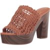 Jessica Simpson Womens Shelbie Block Heel Platform Mule Heeled Sandal 11 Ginger Cookie