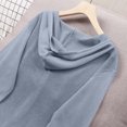 thumbnail image 5 of Sun Protection Hooded for Womens Button Down Long Sleeve Drawstring Thin Comfy Breathable Jacket with Pockets One Size, 5 of 7
