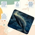thumbnail image 3 of Whale Square Desk Mat Gaming Mouse Pad, 8.3x9.8 Inch Non-Slip Rubber Bottom Printed Design - Suitable for Office and Gaming, 3 of 6