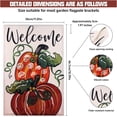 thumbnail image 4 of Pumpkin Fall Garden Flag 12x18 Inch Double Sided Welcome Autumn Thanksgiving Burlap Buffalo Plaid Seasonal Yard Flag for Outdoor Decor, 4 of 6