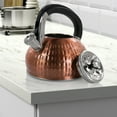 MegaChef 3 Liter Stovetop Whistling Kettle in Copper