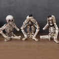 thumbnail image 3 of Resina Esqueleto Fantasma Mesa Ornamento Halloween Esqueleto Decoraciones De Mesa Granja Cocina Decoración 3 Uds Serendint HA037266-00, 3 of 6