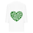 thumbnail image 5 of VALMASS St Patrick's Day 3/4 Sleeve V Neck Shirts Women Casual Cute Print Tee Plus Size Pullover Tops (S, Green), 5 of 5