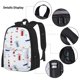 thumbnail image 3 of Fotbe Nautical Lighthouse Sailboat Set Escolar 3 en 1 para Niños - Mochila Duradera con Lonchera Aislante y Estuche para Lápices - Mochila Escolar para Niños y Niñas, 3 of 7