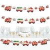 Big Dot of Happiness Christmas Train - Holiday Party DIY Decorations - Clothespin Garland Banner - 44 Pc
