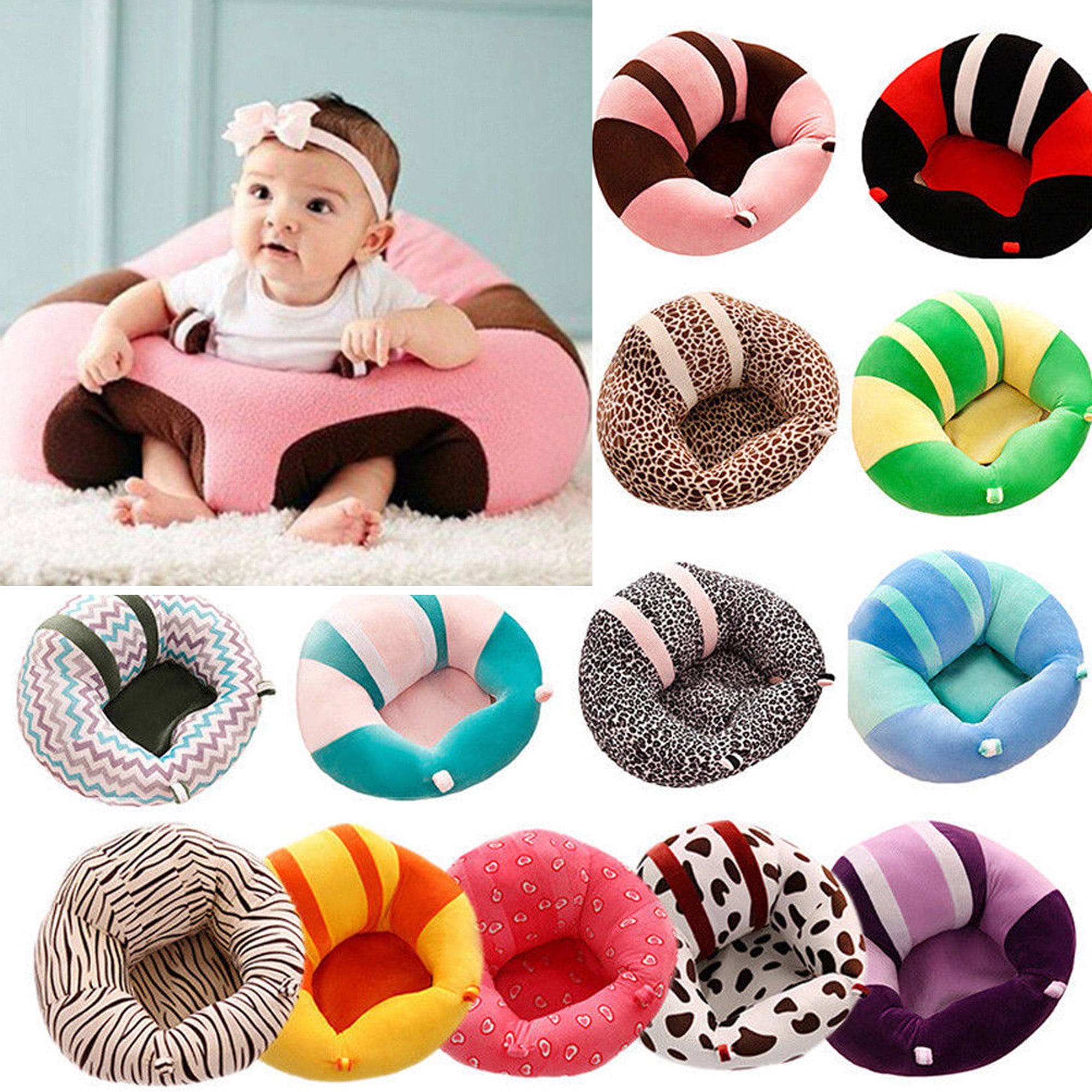 Inevnen Baby Plush Sofa Seat Toddler Nursery Support Seat Plush Pillow