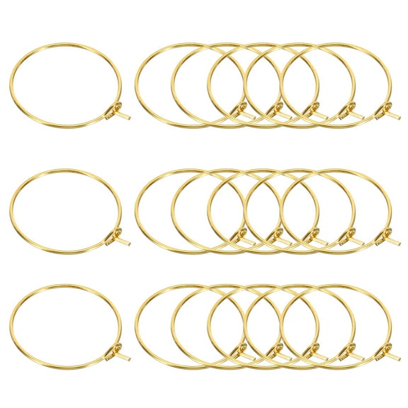 Uxcell 20mm Jump Rings, 50 Pack Metal O Ring Open Jump Rings for Jewelry Making Keychains, Golden