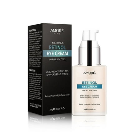 Anti Aging Soothing Retinol Eye Cream A With Aloe, Hyaluronic Acid, Vitamin E For Reducing Eye Bags, Fine Lines, Sagginess, Wrinkles, Dark Circle And Puffiness (0.7 Fl Oz)