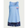 thumbnail image 6 of Joyspun Women's Print Tank Top and Shorts Pajama Set, 2-Piece, Sizes S to 3X, 6 of 6