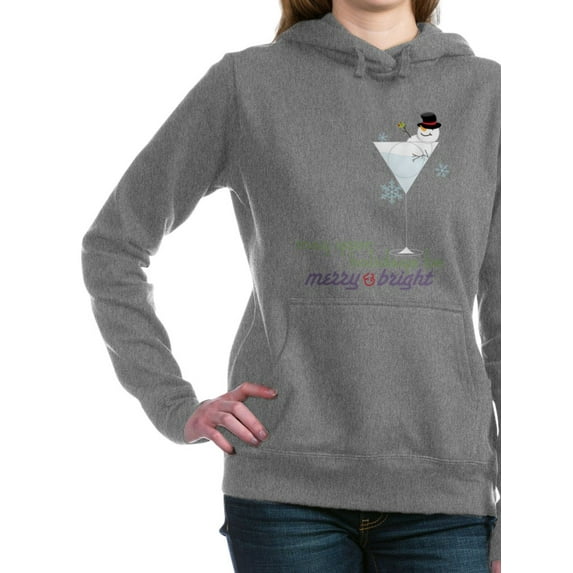 CafePress - Merry And Bright - Pullover Hoodie, Classic & Comfortable Hooded Sweatshirt