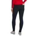 thumbnail image 2 of HUE womens Ultra Soft Fleece Lined Denim Leggings, Black, X-Large US, 2 of 3