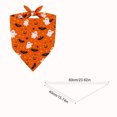 thumbnail image 2 of LACKUST Halloween Dog Bandana, Pet Bandana for Dogs & Cats, Adjustable Tie-On Halloween Costume Accessory for Parties & Photo Shoots, Orange, 2 of 6