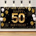 thumbnail image 1 of Banner de fondo para decoraciones de 50 cumpleaños, decoraciones de feliz 50 cumpleaños para hombres y mujeres, fiesta de cumpleaños de 50 años, 1 of 4