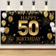 thumbnail image 1 of Banner de fondo para decoraciones de 50 cumpleaños, decoraciones de feliz 50 cumpleaños para hombres y mujeres, fiesta de cumpleaños de 50 años, 1 of 4