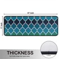 thumbnail image 5 of Kitchen Rugs Sets Of 2,Blue Green Checkered Pattern Anti Fatigue Kitchen Mat Rugs Non Slip Washable,Decorative Kitchen Floor Mats for Kitchen,Sink,Laundry,17"x47"+17"x47", 5 of 5