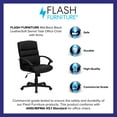 thumbnail image 4 of Flash Furniture Mid-Back Black LeatherSoft Swivel Task Office Chair with Arms, 4 of 12