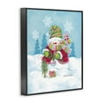 thumbnail image 3 of Stupell Industries Traditional Festive Snowman Black Framed Giclee Art design by Diane Kater, 20 x 16, 3 of 8