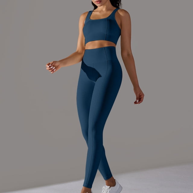 Mode Décontractée Printemps Été Sans Manches Col Rond Blouses Chemises Ensembles