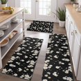 thumbnail image 2 of Daisy Flower Pattern Kitchen Rugs Sets Of 3,Kitchen Runner Rugs Non Skid Washable,Decorative Kitchen Floor Mats for Kitchen,Sink,Laundry,17"x30"+ 17"x47" + 17"x59", 2 of 6