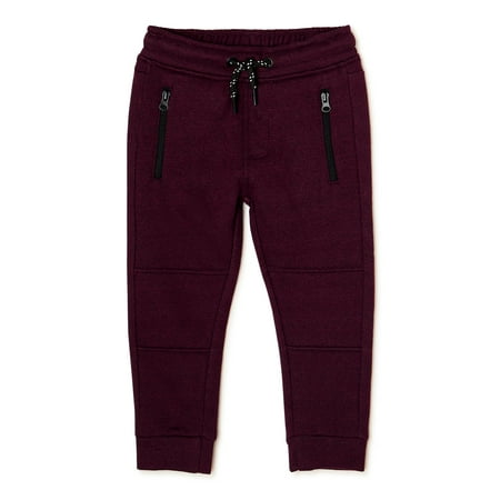 Hawk Boys' Fleece Jogger Pants with Zipper Pockets, Sizes 4-16