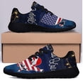 thumbnail image 3 of Merry ChriStas Y'all American flag Shoes Sneakers Black Size 9.5, 3 of 7
