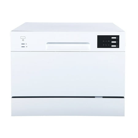 Sunpentown Delay Start & LED DIsplay Countertop Dishwasher  2220 Series  White