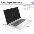 thumbnail image 6 of HP 17.3" FHD IPS Laptop, AMD Ryzen 5 7430U, 8GB RAM, 512GB SSD, Windows 11 Pro, 300 Nits Display, Wi-Fi 6, Bluetooth 5.4, Copilot AI, w/Accessory, 6 of 7
