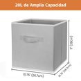 thumbnail image 3 of Garselay Cajas de Almacenamiento Plegables de Tela, Cubos de Almacenamiento 28 cm, Juguetero Organizador Infantil para Ni&ntilde;os, Cajas Organizadoras Contenedores para Cl&oacute;sets, Cajas, 3 of 8