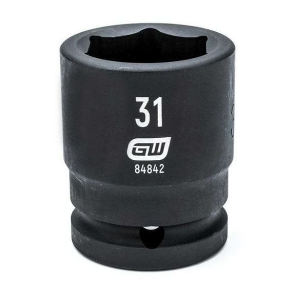 Gearwrench 3/4" Drive 6 Point Standard Impact Metric Socket 31Mm