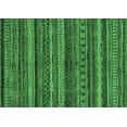 thumbnail image 1 of Ahgly Company Indoor Rectangle Abstract Emerald Green Modern Area Rugs, 2' x 5', 1 of 4