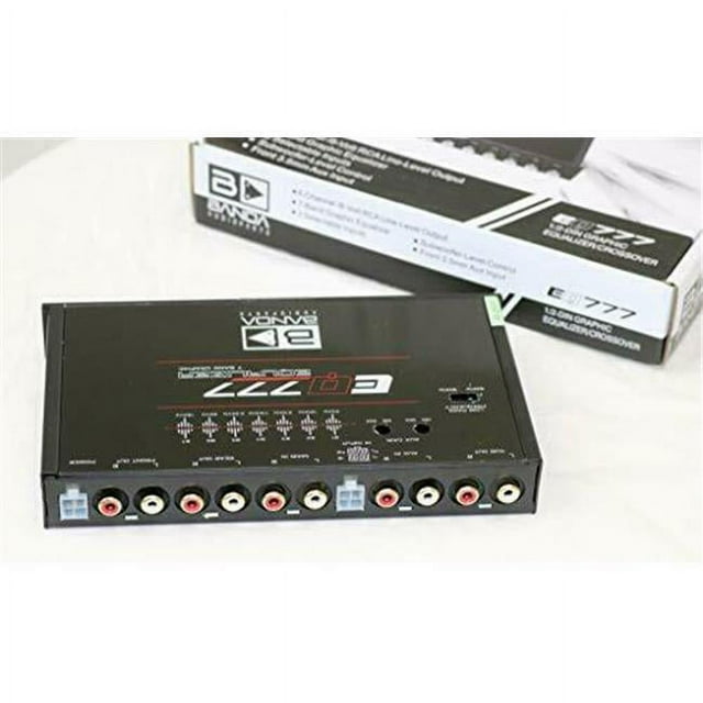 Banda EQ777 Half Din Size Seven Band Graphic Car Crossover Equalizer with Front Aux Input