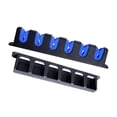 thumbnail image 4 of 6 Slots Fishing Rod Holder Rack Rod Holder Fishing Vertical Mount for Garage Door Blue, 4 of 8