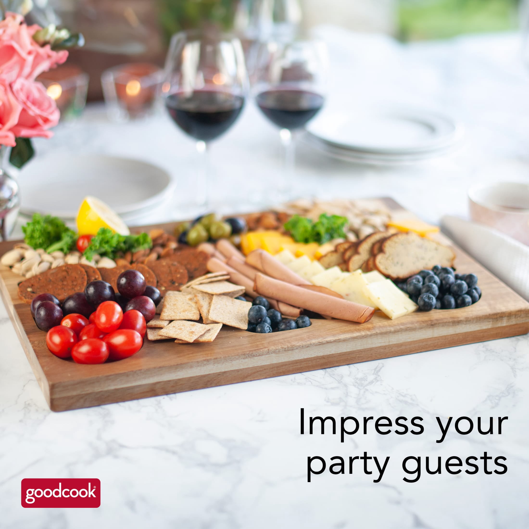GoodCook Touch Charcuterie Grazing Board 18 x 12 Cutting Board