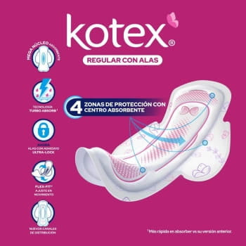 Kotex Optimus Regular Feminine Pads with Wings 54 pcs