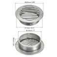 thumbnail image 2 of Rejillas de ventilación redondas Uxcell de 7", cubierta de rejilla de acero inoxidable para salida de aire en cocina y baño, 2 of 6