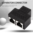 thumbnail image 3 of 2 Ports RJ45 Adaptateur de Répartiteur Réseau LAN Ethernet Connecteur d'Extension Lot 1pcs, 3 of 9