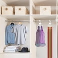 thumbnail image 4 of 2Pcs Tank Top Hanger, Rotatable Bra Hangers for Closet Organizer, Max 48 Storage Capacity Belt Hanger, Plastic Space Saving Closet Organizers Apartment Dorm Essentials for Bra Tank Top Belt Tie,White, 4 of 14