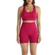 thumbnail image 1 of Pantalones de Yoga de Mujer de Color Sólido sin Costuras de Dos Piezas Yoga Set 87% Nylon 13% Spandex, Cómodos Pantalones Cortos Deportivos para el Gimnasio, 1 of 5