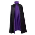 thumbnail image 4 of Capa de Halloween, disfraz de Halloween para espectáculos en el escenario, suministros para fiestas, accesorios de fotografía Violeta Negro 90 cm, 4 of 7