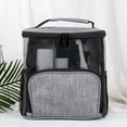thumbnail image 2 of Qenwkxz Travel Mesh Shower Caddy Wash Bag Hanging Tote Bags Travel Size Toiletries Men Women Kit Bag with Hook Hanger Large Cosmetics Makeup Organizer Bathroom Pouch Bag Gray  8.9*5.7*9.8in, 2 of 9