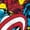 NAVY, variant on Marvel - Avengers Retro Comic - Men's Sleeveless Graphic Tank
